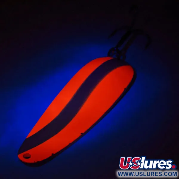   Worth Chippewa Steel Spoon UV , 1 1/4oz White / Pink / Nickel fishing spoon #14005