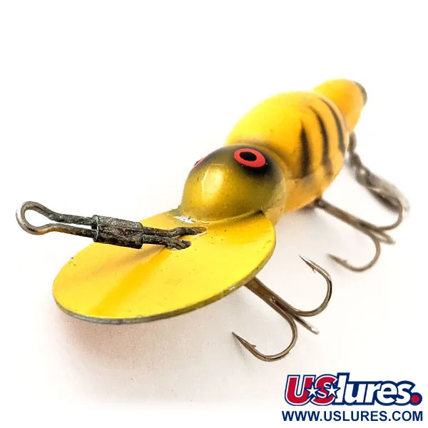 Vintage   Kmart Kresge #380, 1/3oz Yellow fishing lure #12030