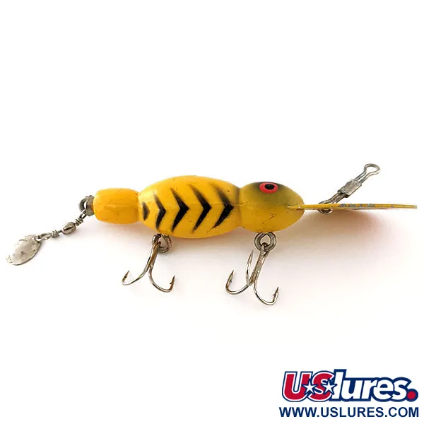 Vintage   Kmart Kresge #380, 1/3oz Yellow fishing lure #12030
