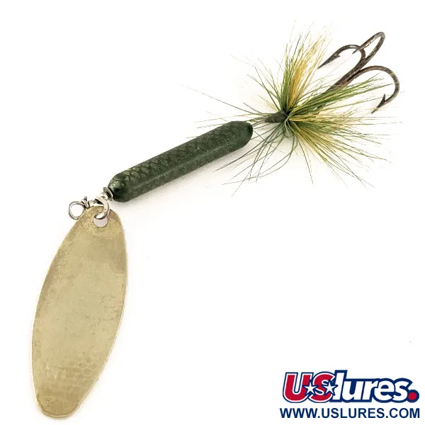 Vintage  Yakima Bait Worden’s Original Rooster Tail 6, 1/2oz Brass spinning lure #12159