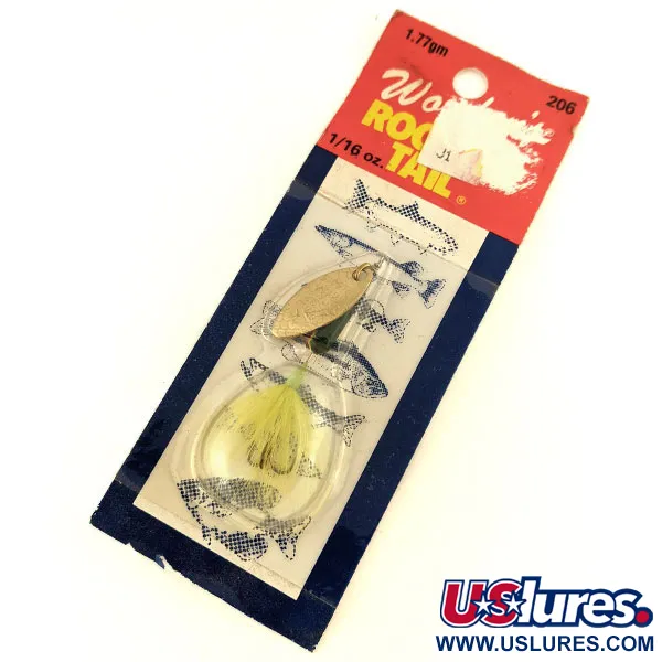  Yakima Bait Worden’s Original Rooster Tail, 1/16oz Fire Tiger spinning lure #17521