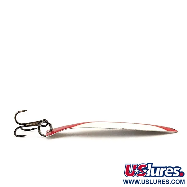 Vintage   ​Worth Fly Rod Demon, 3/64oz Red / White / Nickel fishing spoon #14435