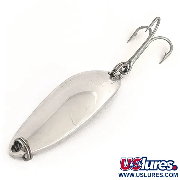 Vintage  Luhr Jensen Little Jewel , 1/3oz Nickel fishing spoon #12321
