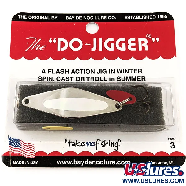   Bay de Noc Do-Jigger #3, 1/3oz Gold fishing spoon #17502