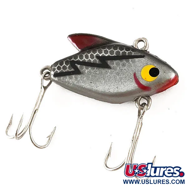 Vintage   Kmart Kresge #41, 3/16oz Silver / Red / Black fishing spoon #12456