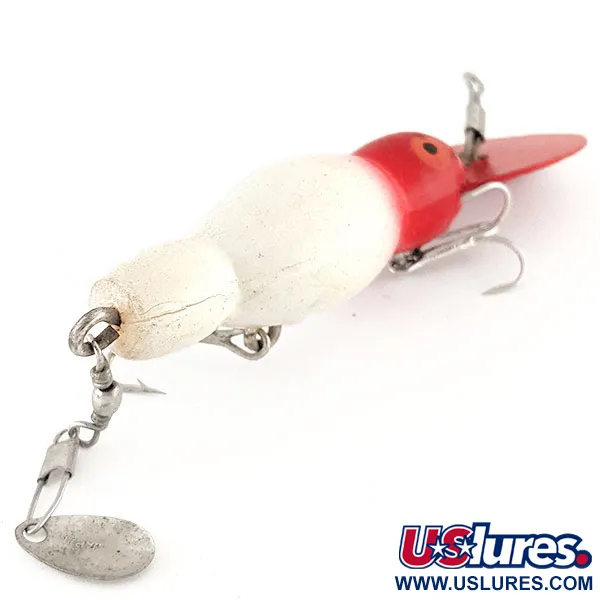 Vintage   Kmart Kresge #380, 1/3oz Red / White fishing lure #12462