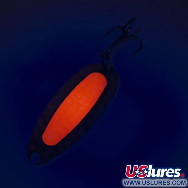 Vintage   Blue Fox Pixee UV, 1/4oz Hammered Nickel / Red fishing spoon #12485