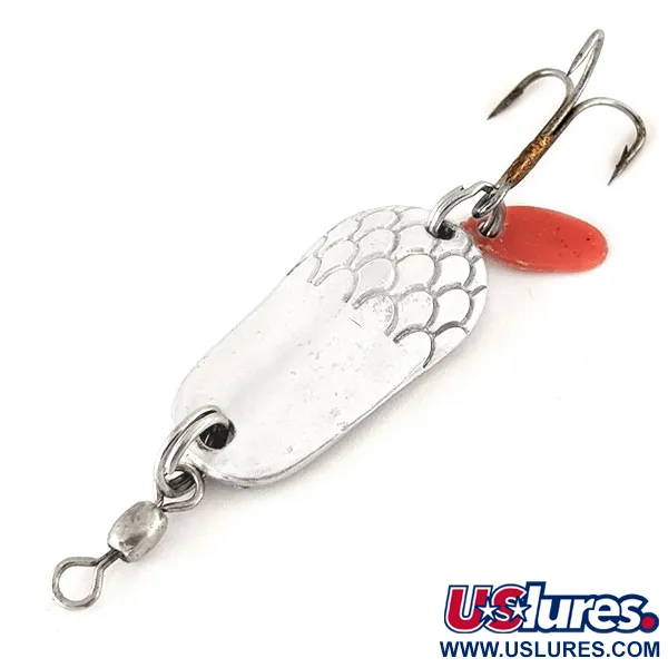 Vintage   Gibbs Delta Kit-A-Mat #32, 1/3oz Silver fishing spoon #12499