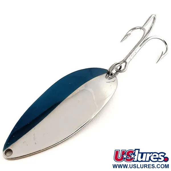 Vintage   Acme Little Cleo, 3/4oz Nickel / Blue fishing spoon #12508