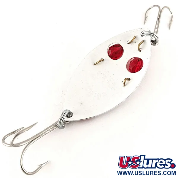 Vintage  Eppinger Red Eye junior, 1/2oz White / Red fishing spoon #12524