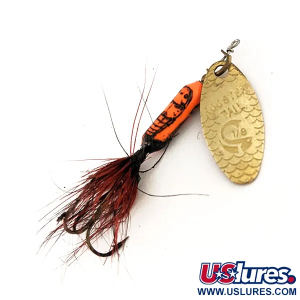 Vintage  Yakima Bait Worden’s Original Rooster Tail, 1/8oz Gold spinning lure #12537