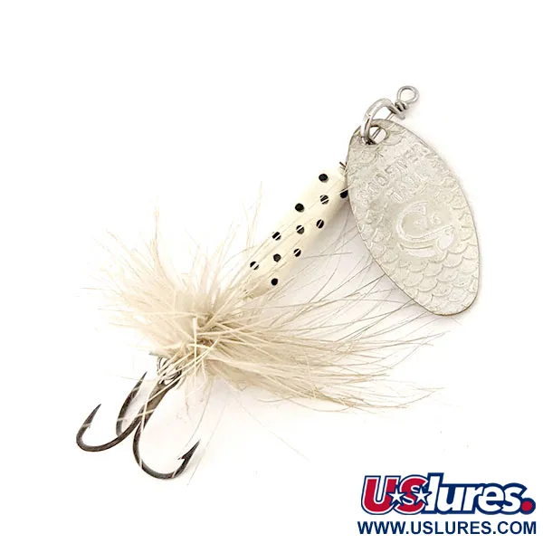 Vintage  Yakima Bait Worden’s Original Rooster Tail, 1/8oz Silver spinning lure #12539