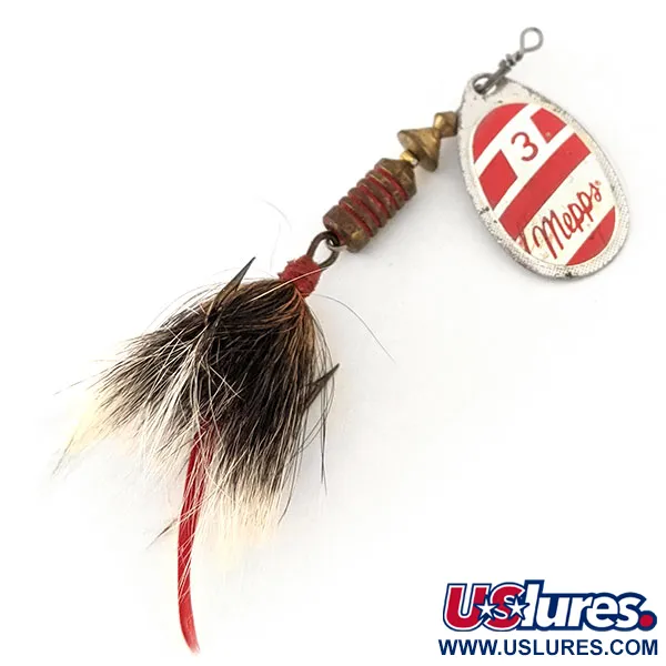 Vintage   Mepps Aglia 3 dressed (squirrel tail), 1/4oz  spinning lure #12551