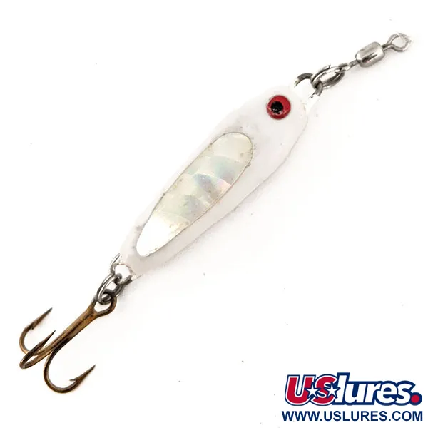 Vintage  Other Bubba-Baits Zig Zag Spoon Jig Lure, 1/4oz White fishing spoon #12573