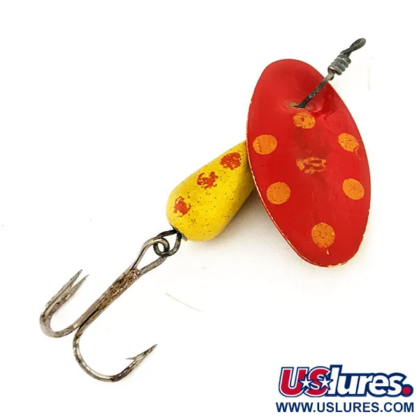 Vintage   Panther Martin 6, 3/16oz Red / Yellow spinning lure #12599