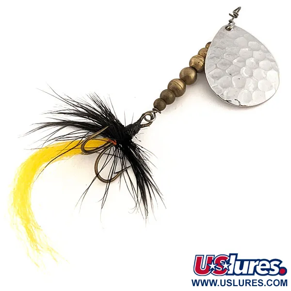 Vintage  C.P. Swing  C.P. Spoon, 1/4oz Hammered Nickel / Brass spinning lure #12638