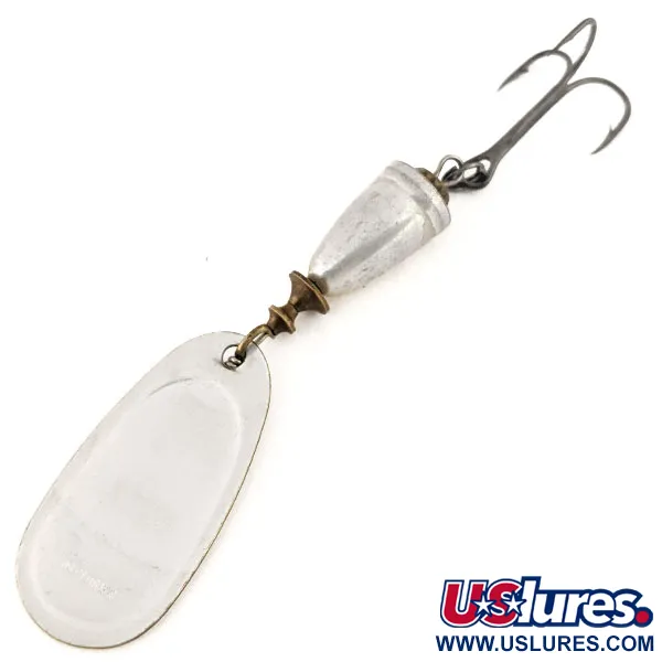 Vintage   Blue Fox Super Vibrax 4, 3/8oz Silver spinning lure #12643