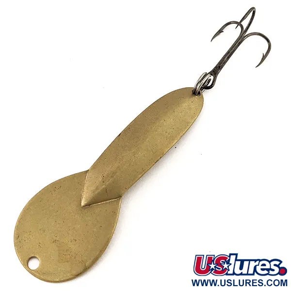 Vintage   Glen Evans Loco 3A Troll, 1/3oz Matte Brass fishing spoon #12700