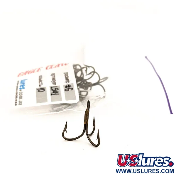   Treble Hook Eagle Claw #6 L941,  Bronze (Brass) fishing #12742