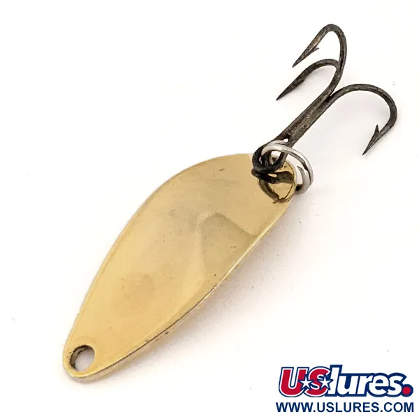 Vintage   Acme Little Cleo, 1/8oz Gold fishing spoon #12748