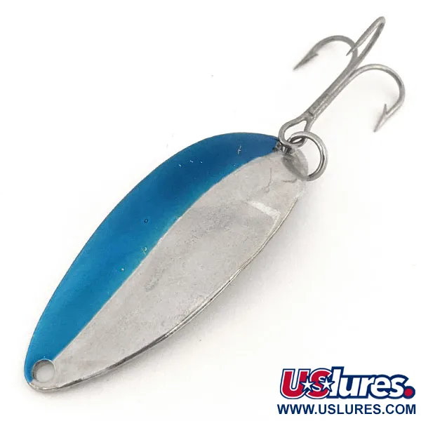 Vintage   Acme Little Cleo, 2/5oz Nickel / Blue fishing spoon #12749