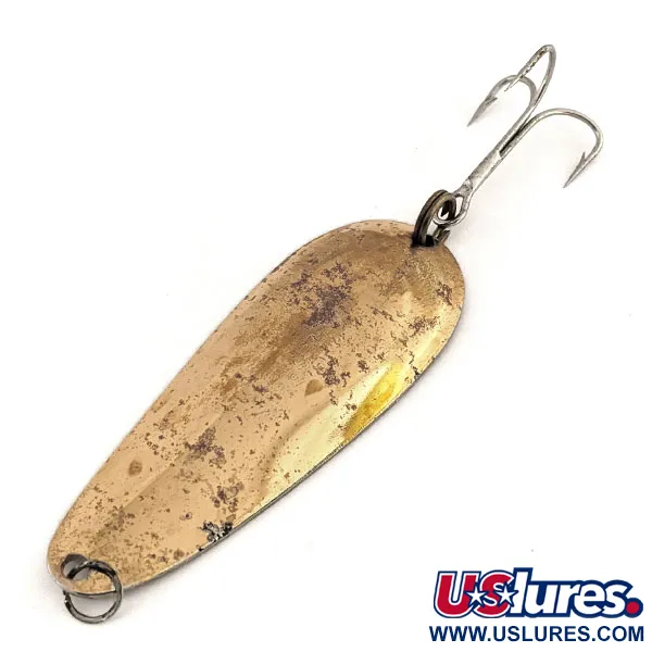 Vintage  Nebco Aqua Spoon, 3/5oz Gold fishing spoon #12753