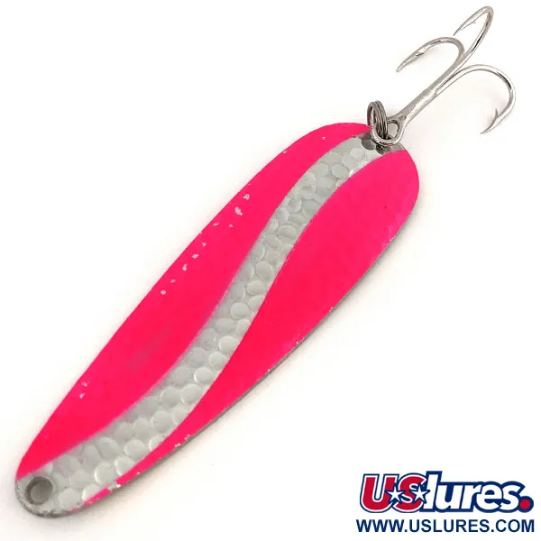   Worth Chippewa Steel Spoon UV, 1oz nickel/pink UV fishing spoon #19955