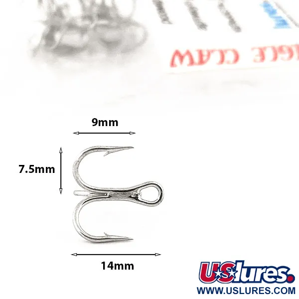   Treble Hook Eagle Claw #8 957,  Nickel fishing #12805