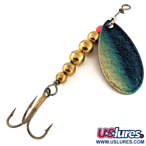 Vintage   Thomas Spinn, 3/16oz Gold / Blue / Nickel spinning lure #12816