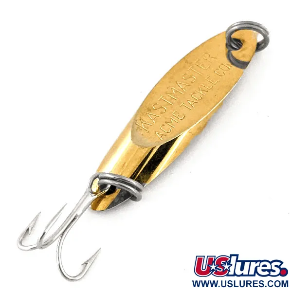 Vintage  Acme Kastmaster , 1/8oz Gold fishing spoon #12817