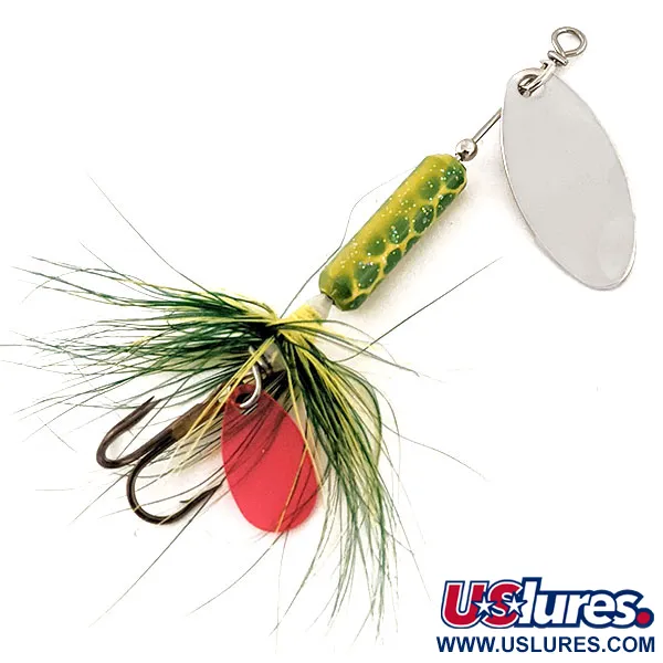 Vintage   Luhr Jensen Hot Tail , 3/16oz Nickel spinning lure #17666