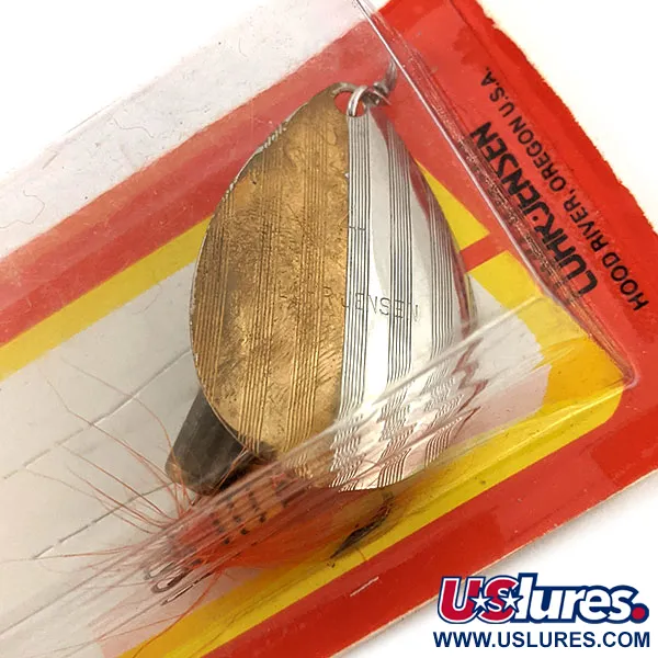   Luhr Jensen Bear valley Dressed, 1/2oz Brass / Silver spinning lure #12904