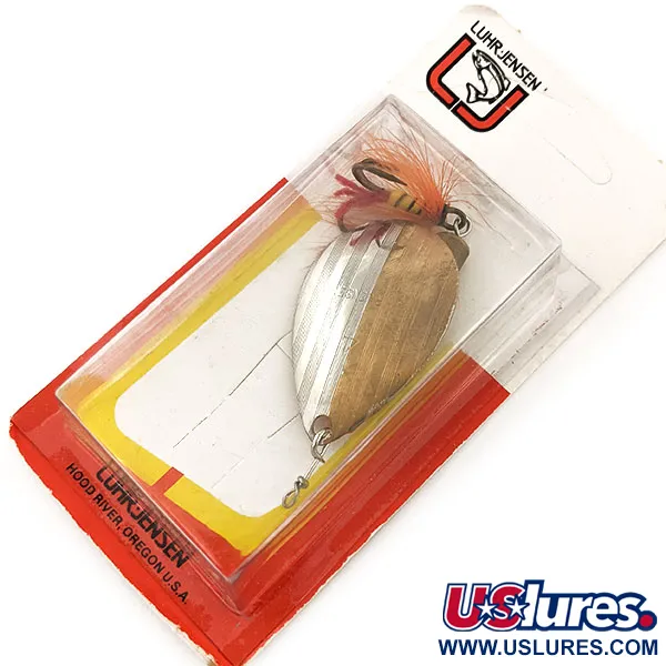   Luhr Jensen Bear valley Dressed, 1/2oz Brass / Silver spinning lure #12904