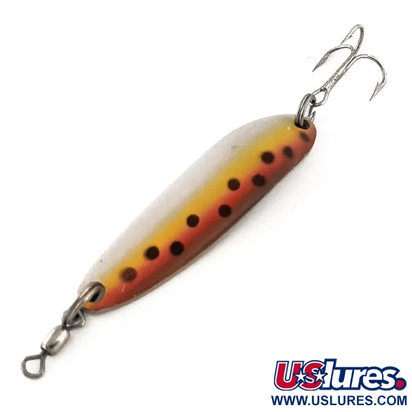 Vintage  Luhr Jensen Krocodile Die #3, 1/3oz Brown Trout fishing spoon #12949