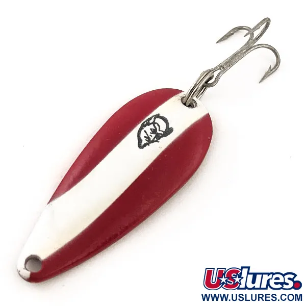 Vintage  Eppinger Dardevle Spinnie, 1/3oz Red / White / Nickel fishing spoon #12951