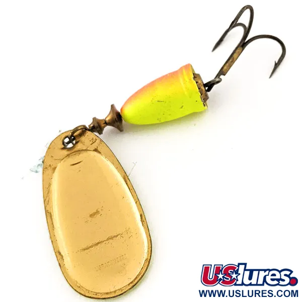 Vintage   Blue Fox Super Vibrax 4 UV, 3/8oz Chartreuse spinning lure #12967