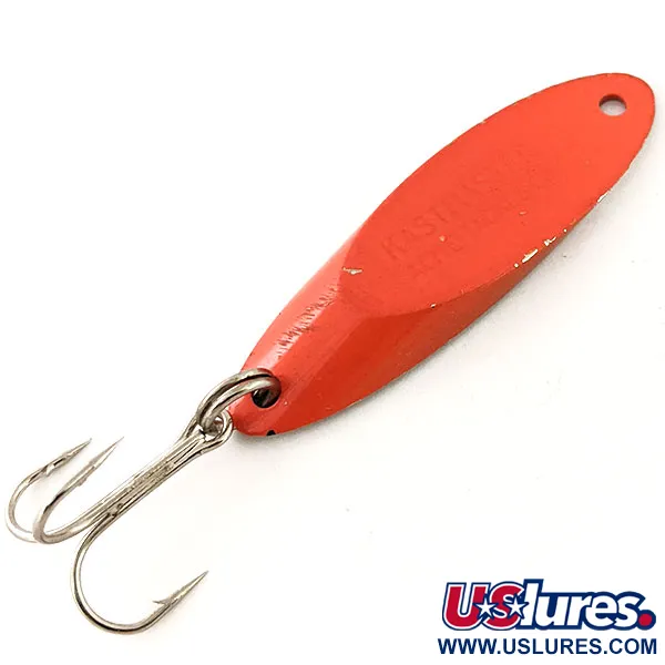 Vintage  Acme Kastmaster, 1/2oz Nickel / Red fishing spoon #12971