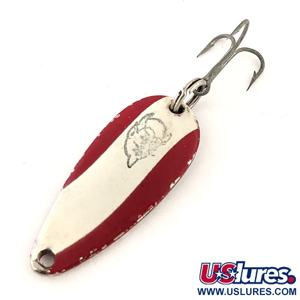 Vintage  Eppinger Dardevle Midget, 3/16oz Red / White / Nickel fishing spoon #12982