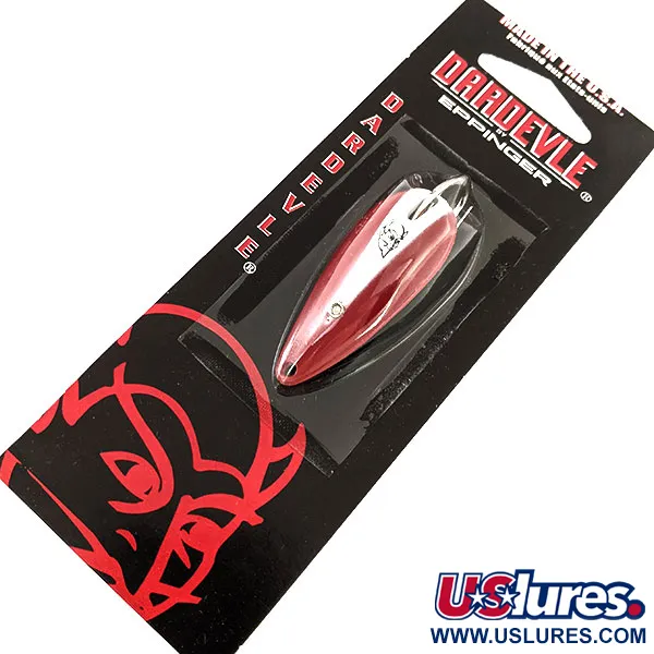  Eppinger Weedless Dardevle Spinnie, 1/3oz Red White Chunk fishing spoon #12993