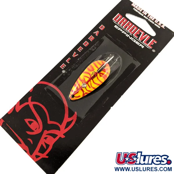  Eppinger Dardevle Midget weedless, 3/16oz Red Ladder fishing spoon #24297