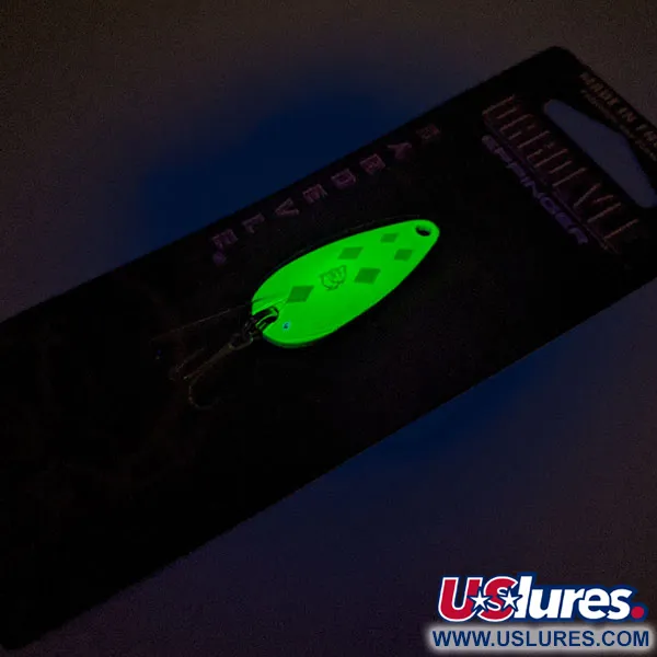  Eppinger Dardevle Midget UV, 3/16oz Chartreuse fishing spoon #12995