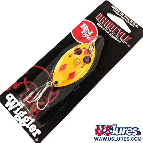  Eppinger Red Eye Wiggler , 1/4oz Five of Diamonds fishing spoon #13008