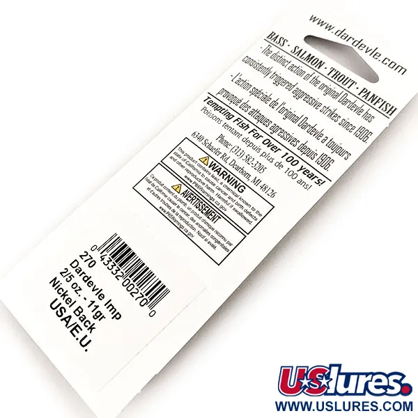  Eppinger Dardevle Imp UV, 2/5oz Chartreuse fishing spoon #13014