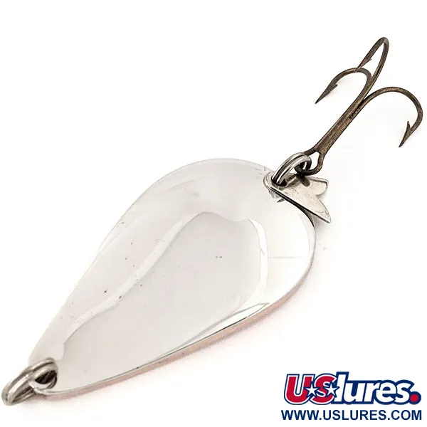 Vintage  Acme K.O. Wobbler , 3/4oz Orange / Nickel fishing spoon #13042