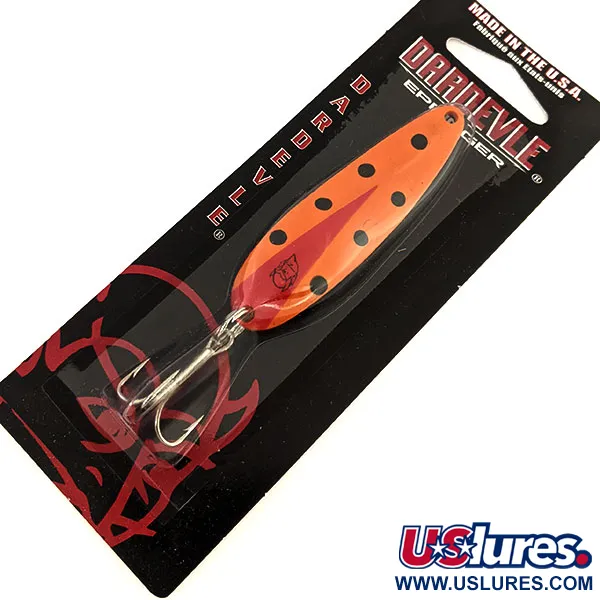  Eppinger Dardevle Cop-E-Cat 7400, 1/2oz Orange Potato Bug fishing spoon #17436