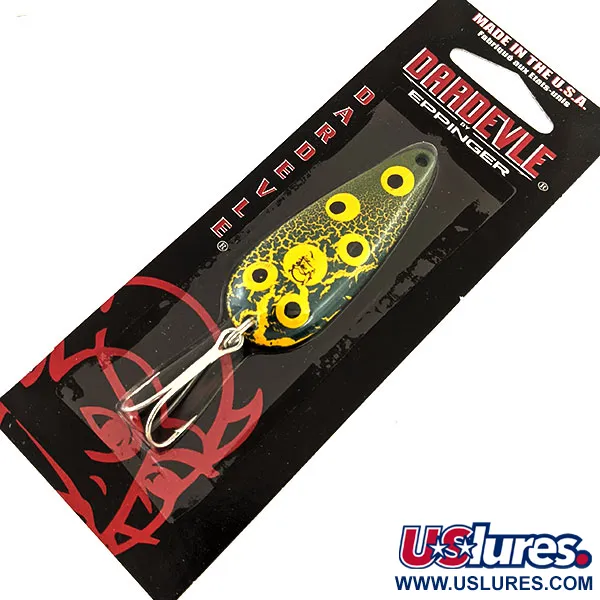  Eppinger Dardevle Imp, 2/5oz Frog / Nickel fishing spoon #13060