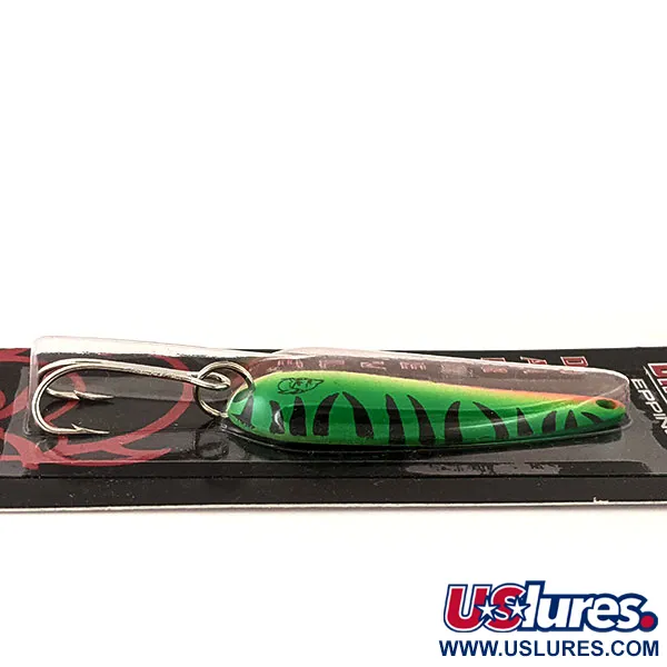  Eppinger Dardevle Imp UV, 2/5oz Fire Tiger / Brass fishing spoon #13061