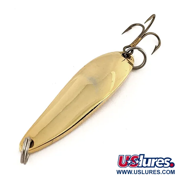 Vintage  Acme Fiord Spoon Jr , 1/4oz Gold fishing spoon #13082