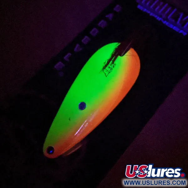  Eppinger Weedless Dardevle Imp UV, 2/5oz Yellow / Orange / Nickel fishing spoon #13088