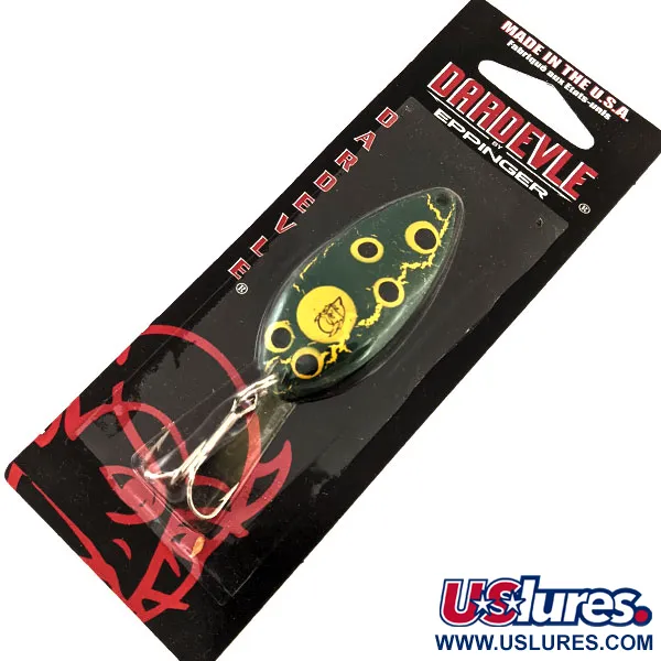 Vintage  Eppinger Dardevle Devle-Dog 5400, 1/2oz Frog fishing spoon #17475